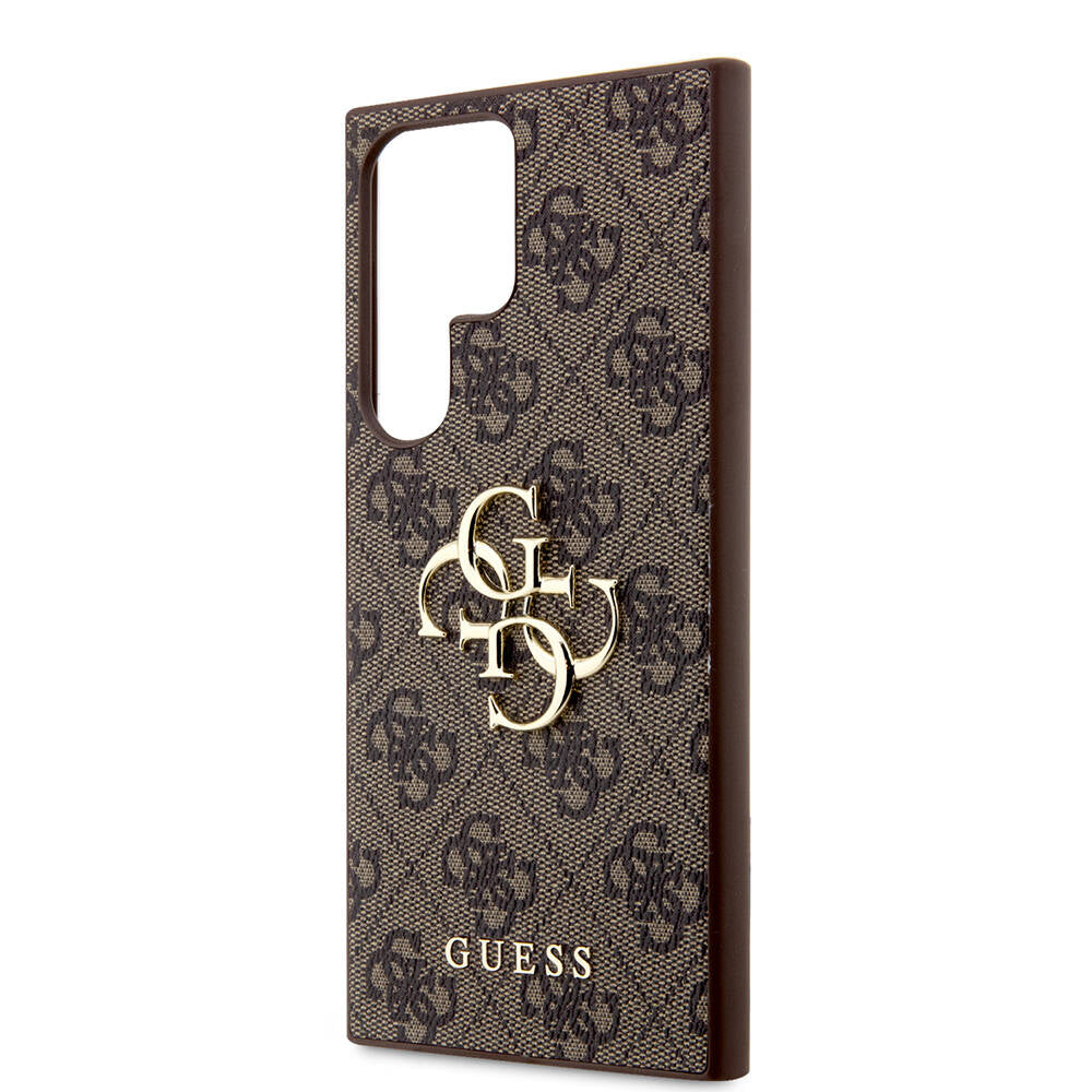 Guess Galaxy S24 Ultra Orjinal Lisanslı PU Deri Yazı ve 4G Metal Logolu Desenli Kılıf Guess Galaxy S24 Ultra Orjinal Lisanslı PU Deri Yazı ve 4G Metal Logolu Desenli Kılıf